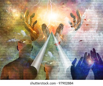 God Creation Of World Stock Illustrations Images Vectors