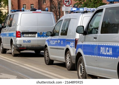 05182022 Wroclaw Poland Polish Police Car Stock Photo 2164895925