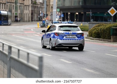 05182022 Wroclaw Poland Polish Police Car Stock Photo 2167107727