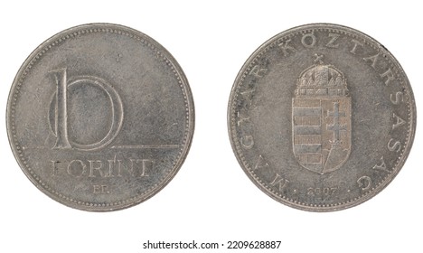 10 Hungarian Forint Huf Coin Both Stock Photo 2209628887 Shutterstock