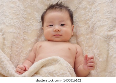 Adorable Naked Baby Boy Blue Eyes Shutterstock