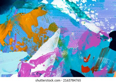 Abstract Art Background Oil Painting On Stock Photo 2163784765