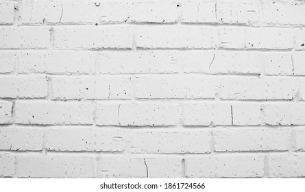 Abstract White Brick Wall Texture Depicting Stock Photo 1861724566