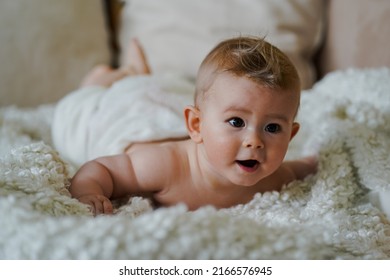 Adorable Naked Month Old Baby Stock Photo Shutterstock