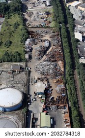 Aerial View British Prison Directly Overhead Stock Photo