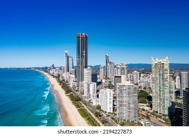 Aerial View Stunning Gold Coast Skyline Stock Photo 2194227873