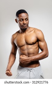 Muscular Man Naked Torso On White Stock Photo 270757661 Shutterstock