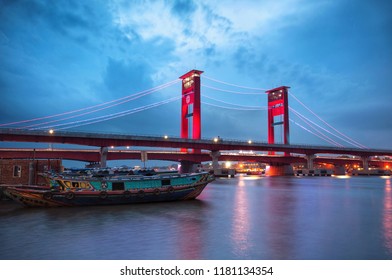 Ampera Bridge Palembang South Sumatera Indonesia Stock Photo Edit Now