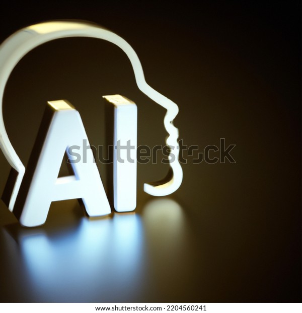 Artificial Intelligence Drawing By Artificial Intelligence Stock Photo