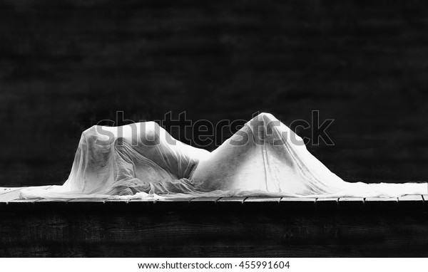 Artistic Sensual Black White Photo Gorgeous Stock Photo Edit Now