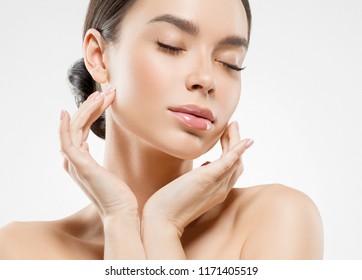 Asian Beauty Woman Healthy Skin Closeup Stock Photo 1171405519