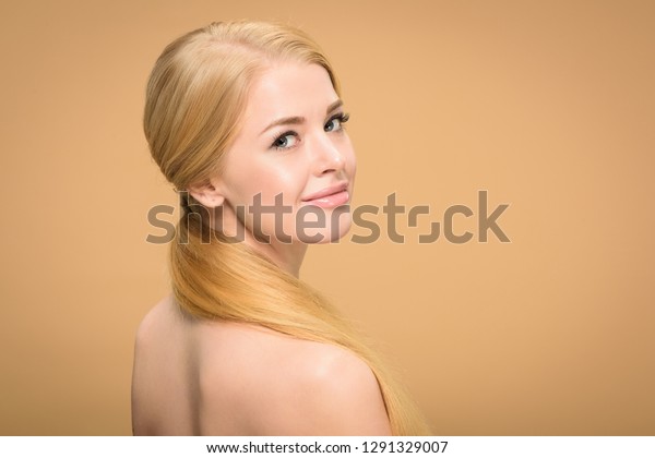 Attractive Naked Blonde Girl Long Hair Stock Photo Shutterstock