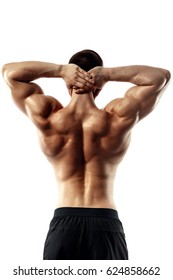 Back View Torso Attractive Male Body Stock Photo Edit Now 624858662