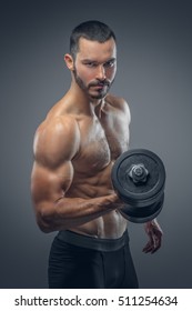 Brutal Athletic Bearded Shirtless Male Doing Stock Photo Shutterstock