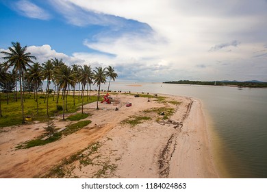 Beautiful Seascape Pasir Padi Beach Pangkal Stock Photo 1184024863