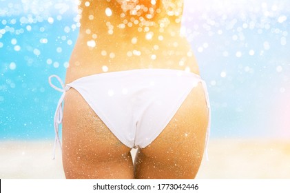 Beautiful Sexy Woman Thong Bikini Stock Photo 1773042446 Shutterstock