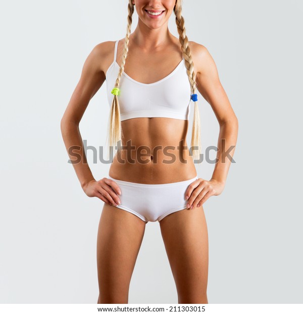 Beautiful Slim Body Woman Lingerie Stock Photo Shutterstock