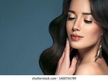 Beautiful Woman Brunette Beauty Hair Makeup Stock Photo Edit Now