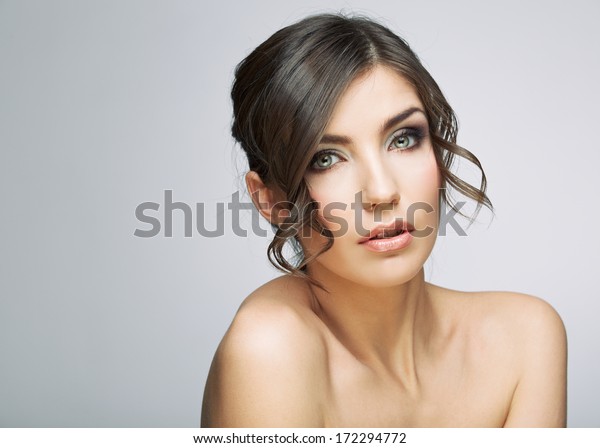 Beautiful Woman Portrait Nude Shoulders Female Stock Photo 172294772