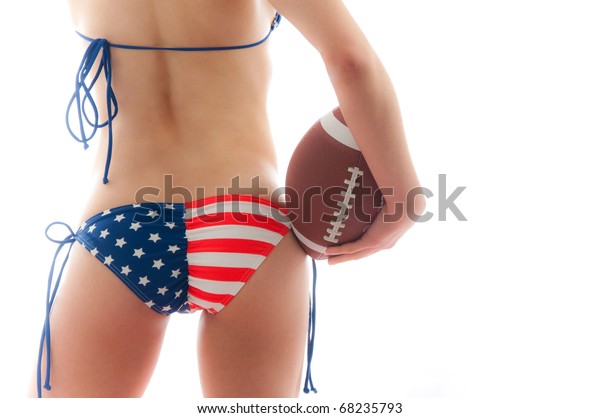 Women Cheerleaders String Bikini Stock Photos Images Photography