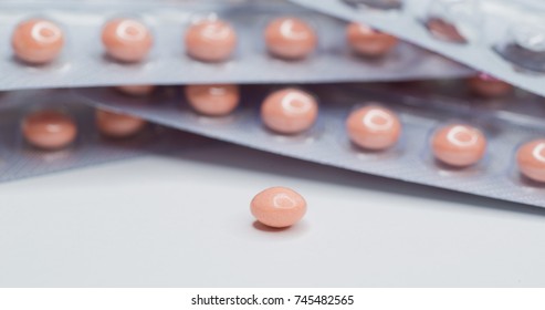 Birth Control Pill Contraceptive Safe Sex Stock Photo 745482565