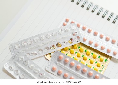 Birth Control Pill Contraceptive Safe Sex Stock Photo