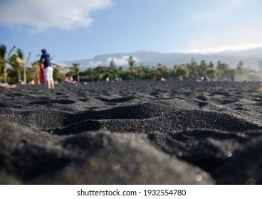 Black Volcanic Sand On Jardin Beach Stock Photo Shutterstock