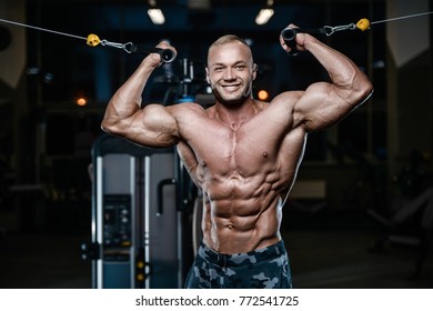 Blonde Brutal Sexy Strong Bodybuilder Athletic Stock Photo Shutterstock