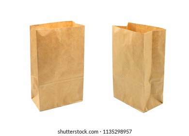 Brown Paper Bag Recycle Isolated On Stock Photo Shutterstock