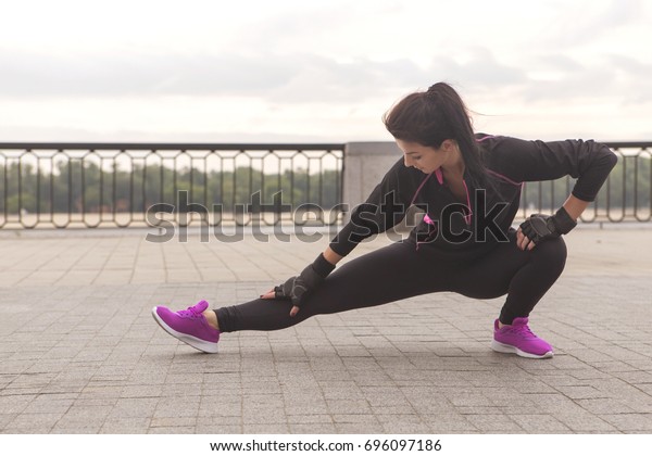 Brunette Slim Adult Sexy Fit Sporty Stock Photo Shutterstock