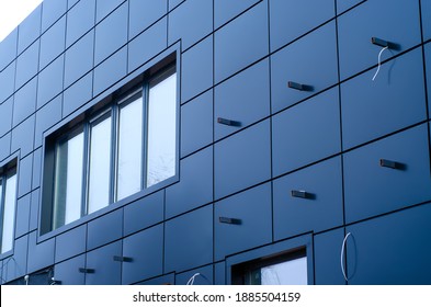 Building Cladding Metal Facade Panels Modern Stock Photo 1885504159