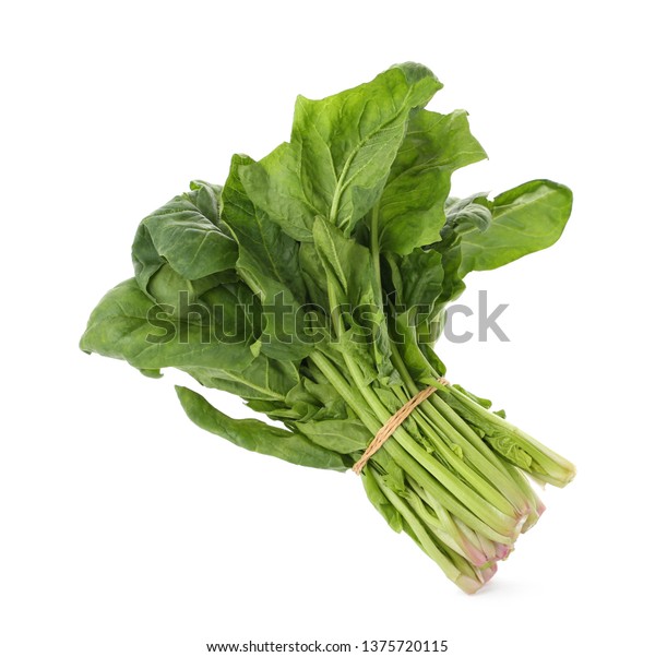 Bundle Fresh Spinach Isolated On White Stock Photo Edit Now 1375720115