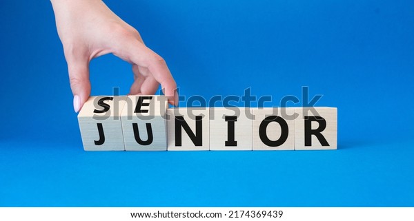 Businessman Hand Turns Wooden Cubes Changes Stock Photo 2174369439