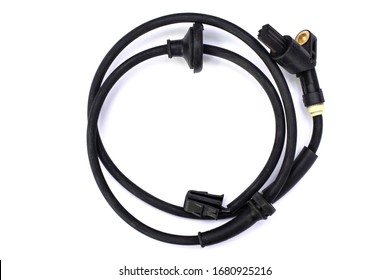 Car Crankshaft Position Sensor On Isolated Stock Photo