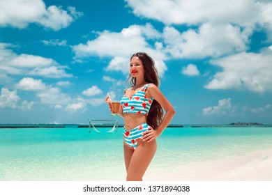 Carefree Bikini Woman On Tropical Beach Stock Photo Edit Now 1371894038