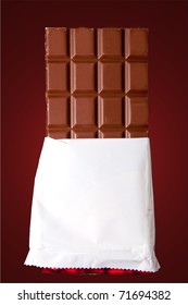 Chocolate Bar Open White Cover Stock Photo 71694382 Shutterstock