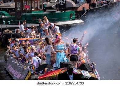 Close Asv Gay Boat Gaypride Canal Stock Photo Shutterstock