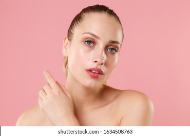 Close Blonde Half Naked Woman S Stock Photo Shutterstock