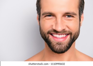 Close Cropped Portrait Copy Space Cheerful Stock Photo 1110990632