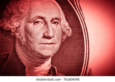 Close George Washington Portrait On One Stock Photo Edit Now