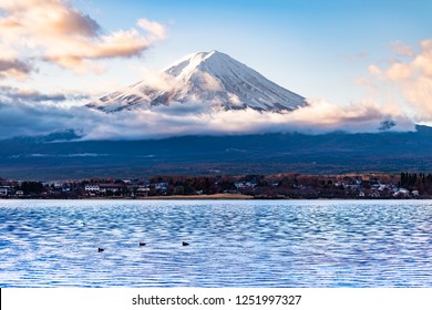 Close Mount Fuji Lake Kawaguchi Side Stock Photo 1251997327 Shutterstock