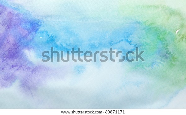 Close Water Color Strokes Painting On Stock Photo Shutterstock