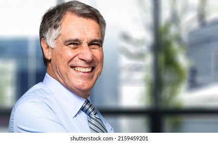 Closeup Portrait Confident Mature Business Man Stock Photo