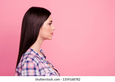 Closeup Profile Side View Portrait Her Stock Photo 1359168782