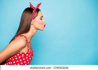 Closeup Profile Side View Portrait Her Stock Photo 1740352034