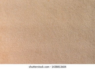 Closeup Texture Light Brown Canvas Fabric Stock Photo