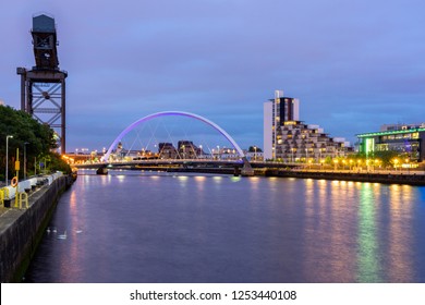 Clyde Arc Bridge Along River Clyde Stock Photo Shutterstock