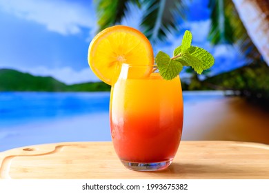 Cocktail Sex On Beach Glass Dink Stock Photo 1993675382 Shutterstock