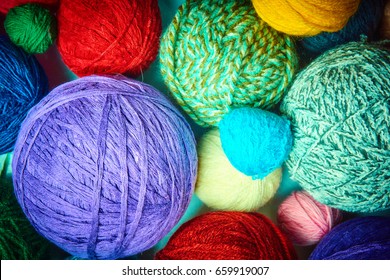 Colorful Wool Yarn Ballswool Yarn Ball Stock Photo 659919007 Shutterstock