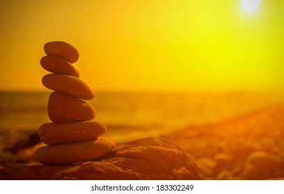 Concept Balance Harmony Rocks On Coast Stock Photo Shutterstock